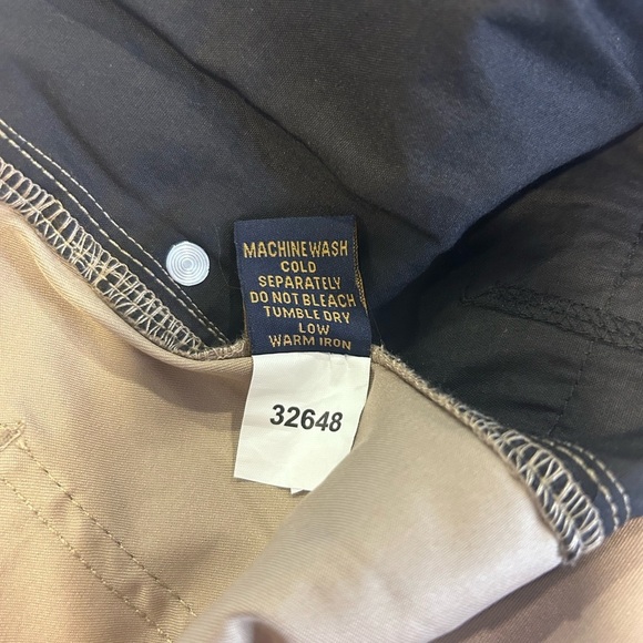 🫒”Vintage 1946” NWT Men's Tan Flat Front Modern Fit Performance Chinos w/Pockets - Picture 11 of 16